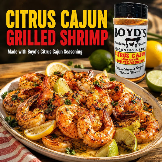 Citrus Cajun Grilled Shrimp