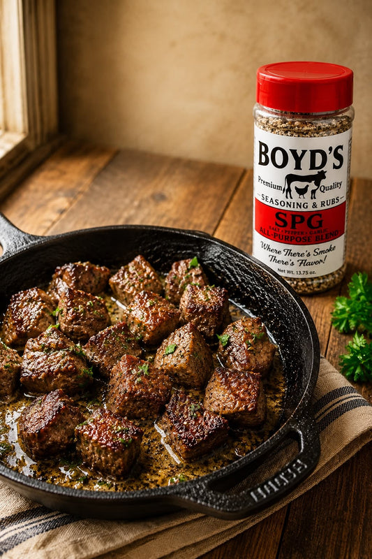 Boyd's SPG Garlic Butter Steak Bites