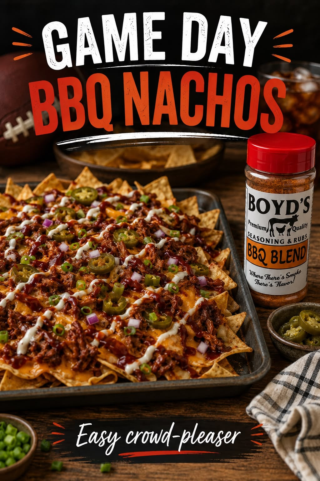 Game Day BBQ Nachos with Boyd's BBQ Blend