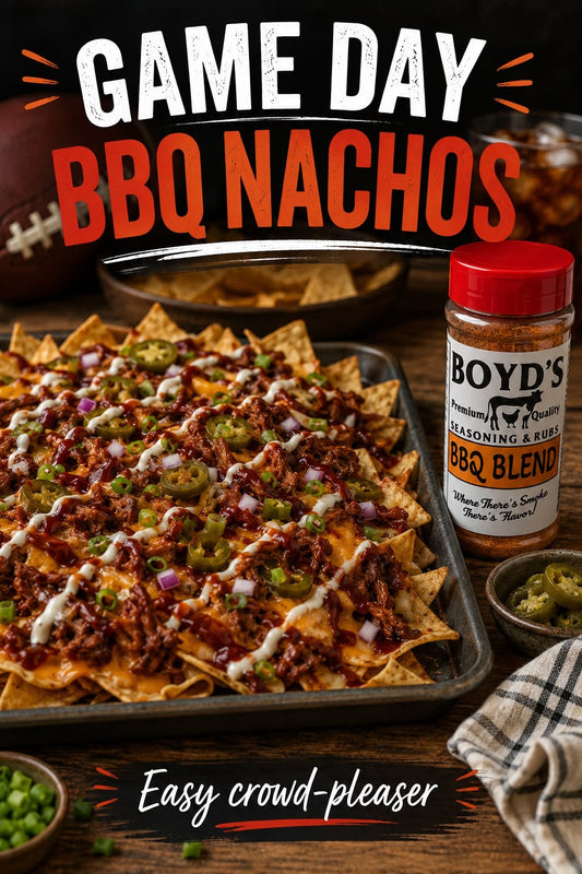 Game Day BBQ Nachos with Boyd's BBQ Blend